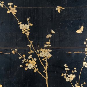 Two large Chinese Canton black and gilt-lacquered panels, 19th C. — 照片 3