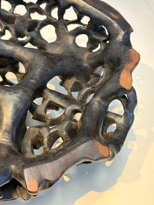 Two large Chinese carved wooden stands, 19th C. — foto 15