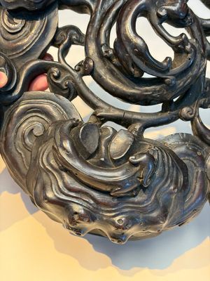 Two large Chinese carved wooden stands, 19th C. — foto 24