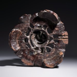 Two large Chinese carved wooden stands, 19th C. — foto 13