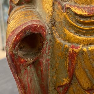 Two large Chinese gilt-lacquered wood figures of Guanyin, 18/19th C. — photo 14