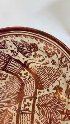 Two large Hispano-Moresque lustre-glazed dishes with a bird, Valencia or Manises, Spain, late 16th C. — 照片 26