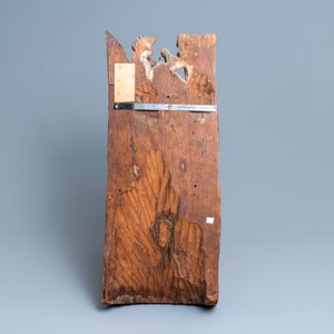 Two large polychromed wood 'Crucifixion' retable fragments, probably Brabant, 15/16th C. — 照片 3