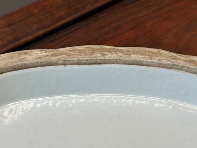 Two oval Chinese Canton famille rose tazzas, 19th C. — 照片 15