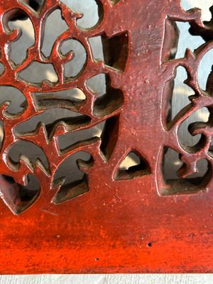 Two pairs of Chinese carved, lacquered and gilt-decorated wooden panels with figural design, 19th C. — foto 10