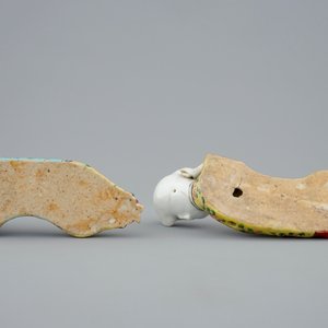 Two pairs of Chinese famille rose figural wall vases, Qianlong, 18th C. — photo 6