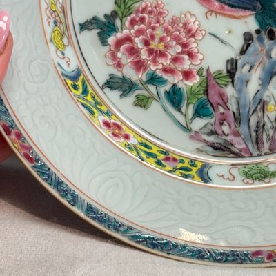 Two pairs of Chinese famille rose plates — foto 4
