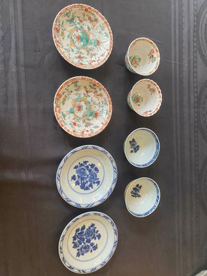 Two pairs of Chinese famille verte cups and saucers, Kangxi — 照片 2