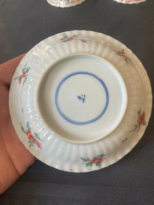 Two pairs of Chinese famille verte cups and saucers, Kangxi — 照片 8