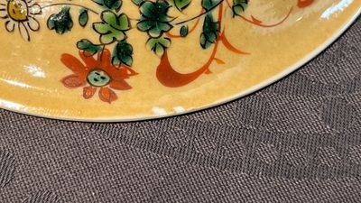 Two pairs of Chinese famille verte cups and saucers, Kangxi — photo 3