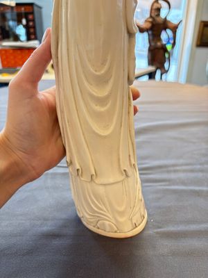 Two pairs of Chinese ivory 'elegant beauty' carvings, 'Da Hai 大海' mark, 19/20th C. — 照片 12