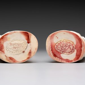 Two pairs of Chinese ivory 'elegant beauty' carvings, 'Da Hai 大海' mark, 19/20th C. — 照片 7