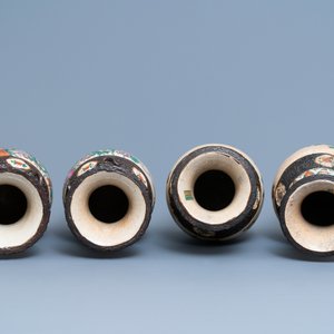 Two pairs of Chinese Nanking crackle-glazed vases, 19th C. — 照片 5