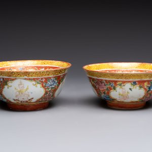Two pairs of Chinese polychrome Bencharong bowls for the Thai market, 19th C. — photo 3