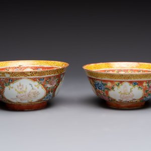 Two pairs of Chinese polychrome Bencharong bowls for the Thai market, 19th C. — photo 4