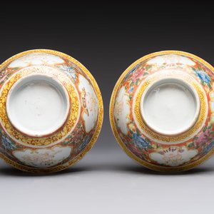 Two pairs of Chinese polychrome Bencharong bowls for the Thai market, 19th C. — photo 7