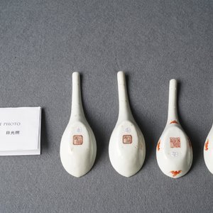 Two pairs of Chinese 'prunus and magpie' and 'dragon' spoons, one Daoguang mark and of the period — photo 7