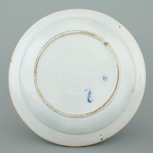 Two pairs of Dutch Delft blue and white peacock tail's plates, 18th C. — photo 3
