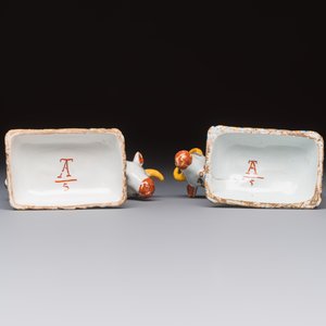 Two polychrome Dutch Delft cows, 19th C. — 照片 8