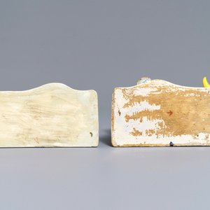 Two polychrome Dutch Delft models of cows on bases, 18th C. — photo 7