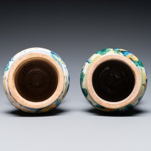 Two rare polychrome Italian maiolica albarelli, Urbino or Venice, 16th C. — photo 5