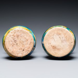 Two rare polychrome Italian maiolica albarelli, Urbino or Venice, 16th C. — photo 6