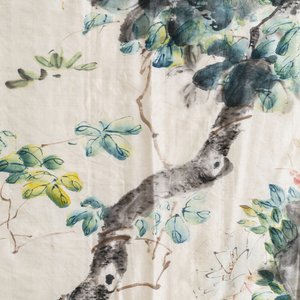 Two rectangular Chinese embroidered and painted silk panels, 19/20th C. — photo 14