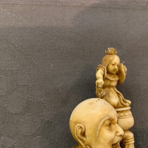 Two signed Japanese ivory okimono, Meiji, 19th C. — 照片 17