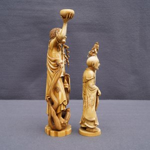 Two signed Japanese ivory okimono, Meiji, 19th C. — 照片 5