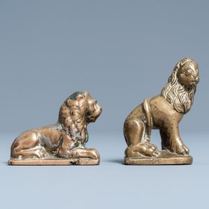Two small bronze models of lions, 16th C. — photo 2