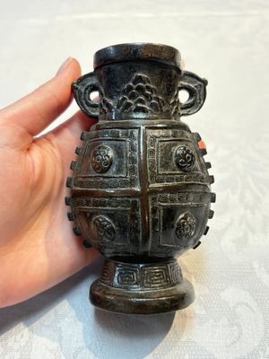 Two small Chinese bronze archaistic vases, Yuan/Ming — photo 9