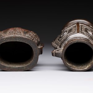 Two small Chinese bronze archaistic vases, Yuan/Ming — photo 6