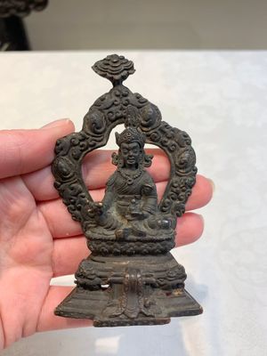Two small Sino-Tibetan bronze Buddhas, 19/20th C. — photo 13