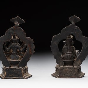 Two small Sino-Tibetan bronze Buddhas, 19/20th C. — photo 3