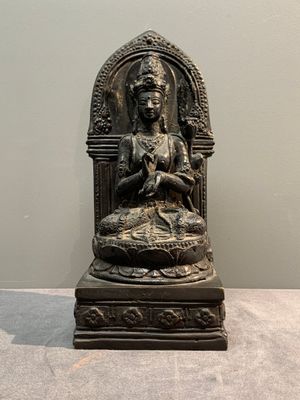 Two South-East Asian bronze figures of Buddha, 18/19th C. — photo 7