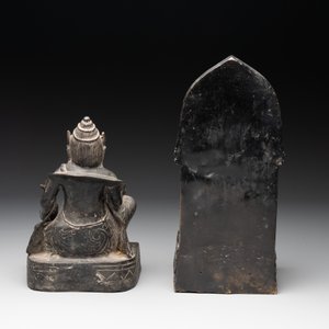 Two South-East Asian bronze figures of Buddha, 18/19th C. — photo 3