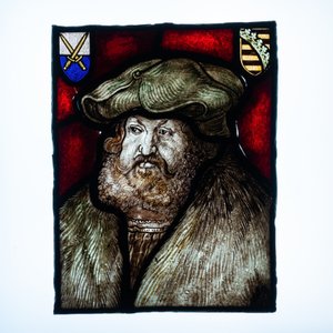 Two stained glass fragments, Flanders or France, one dated 1532 — 照片 6