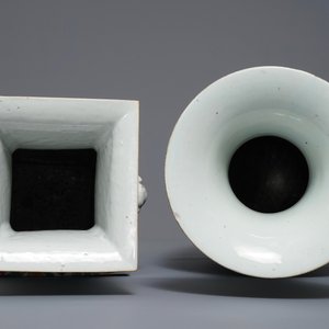 Two tall Chinese famille rose vases, 19/20th C. — 照片 5