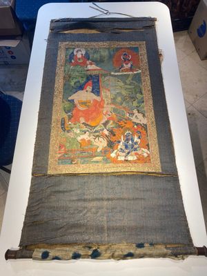 Two thangkas depicting Chakrasamvara and a Shambhala king, Tibet, 18/19th C. — 照片 1
