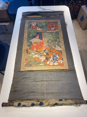 Two thangkas depicting Chakrasamvara and a Shambhala king, Tibet, 18/19th C. — 照片 3