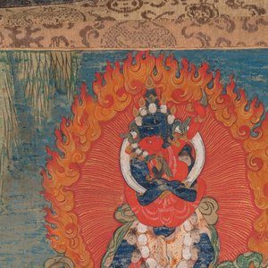 Two thangkas depicting Chakrasamvara and a Shambhala king, Tibet, 18/19th C. — 照片 2