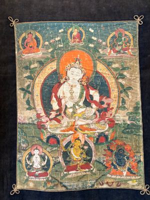 Two Tibetan thangkas, 19th C. — photo 17