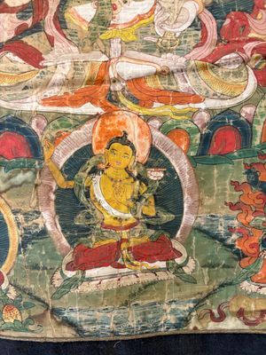 Two Tibetan thangkas, 19th C. — photo 23