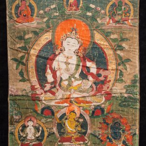 Two Tibetan thangkas, 19th C. — photo 4