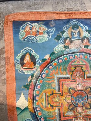 Two Tibetan thangkas depicting a Mandala and Chakras, 19th C. — 照片 3
