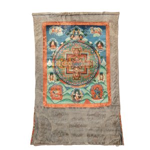 Two Tibetan thangkas depicting a Mandala and Chakras, 19th C. — 照片 2