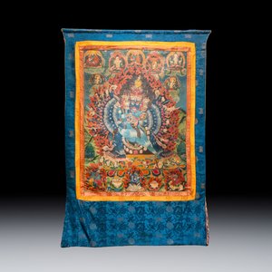 Two Tibetan thangkas depicting Vajrabhairava and Yab-Yum, 19/20th C. — photo 2
