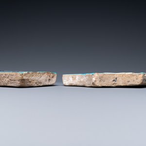 Two Timurid cuerda seca tiles, Khargird, North-East Iran, mid-15th C. — 照片 3