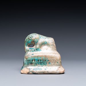 Two turquoise- and black-glazed dishes, three bowls, a jug and a small lion, Raqqa and Nishapur, Middle-East, 12/13th C. and later — photo 12