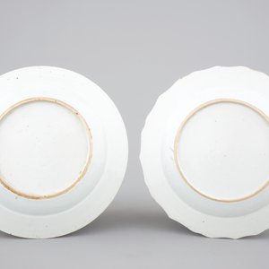 Two very fine Chinese mandarin pattern plates, Qianlong, 18th C. — 照片 2